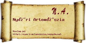 Nyári Artemíszia névjegykártya